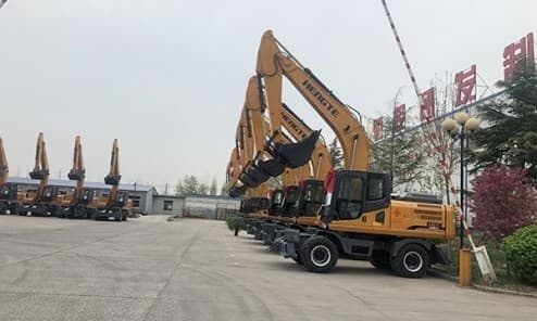 Колесный экскаватор HENGTE HT215W ( в габарите)