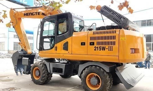 Колесный экскаватор HENGTE HT215W ( в габарите)