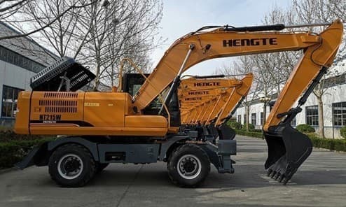 Колесный экскаватор HENGTE HT215W ( в габарите)
